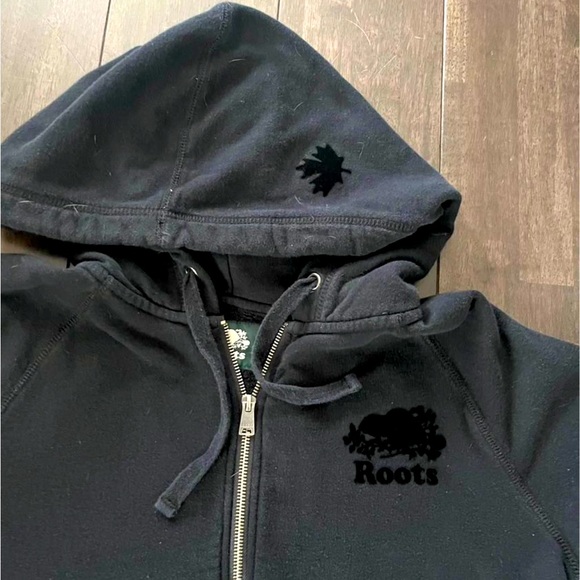 Roots long hoodie sweater (XL) Black - Picture 1 of 4